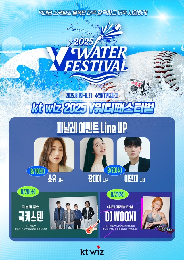 2025 Y Water Festival: KT Wiz Vs. Suwon SSG Landers On July 21st 2025 Y Water Festival: KT Wiz Vs. Suwon SSG Landers On July 21st