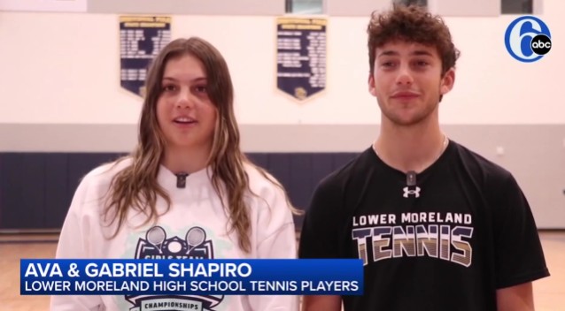 6ABC Features State Champion Tennis-Playing Twins From Lower Moreland High School