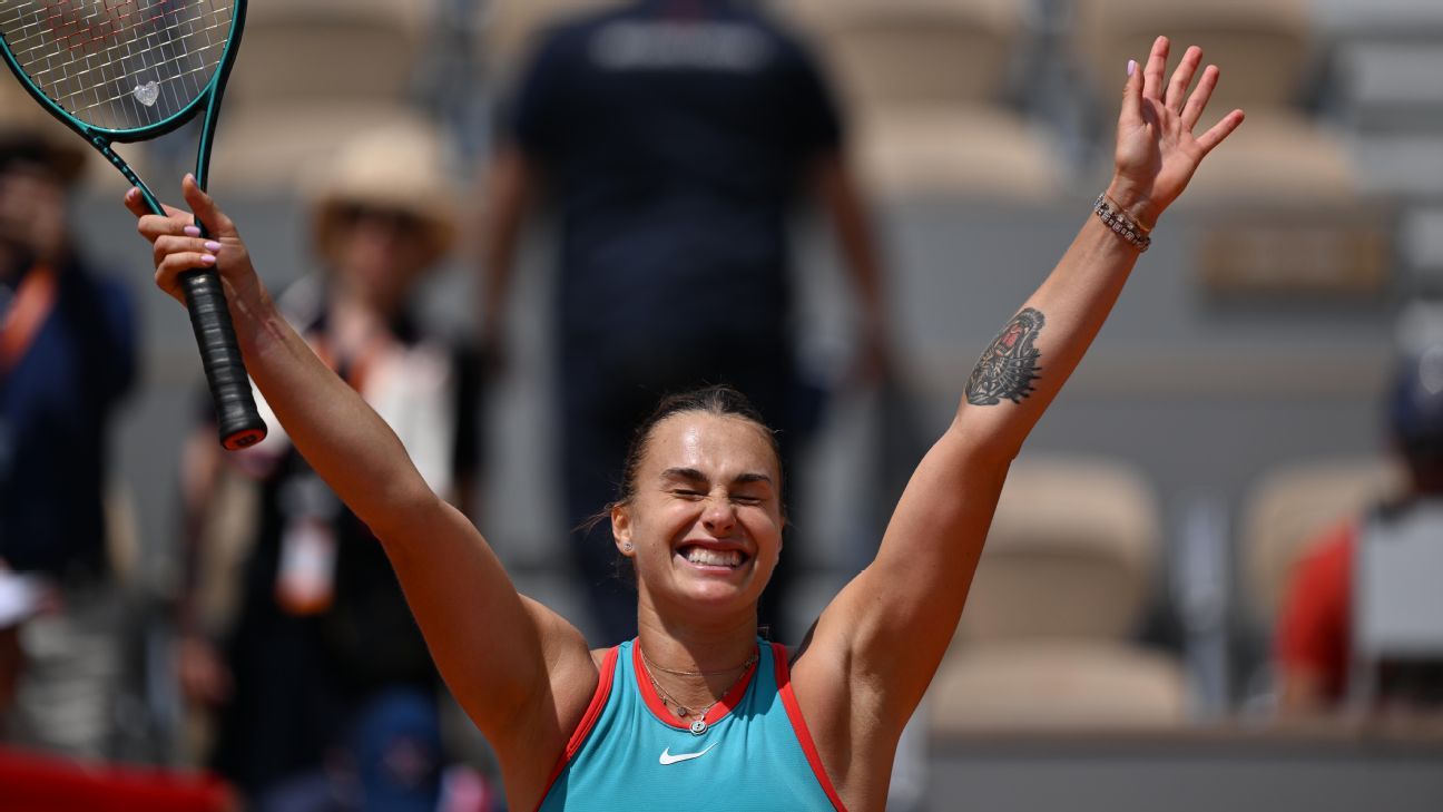 Aryna Sabalenka Through To French Open Semis After Zheng Win Aryna Sabalenka Through To French Open Semis After Zheng Win