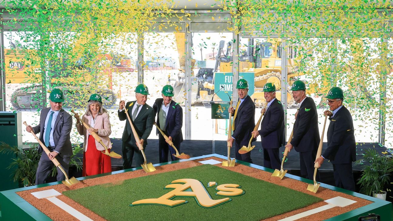 Athletics Begin Construction On $1.75 Billion Las Vegas Ballpark Athletics Begin Construction On $1.75 Billion Las Vegas Ballpark