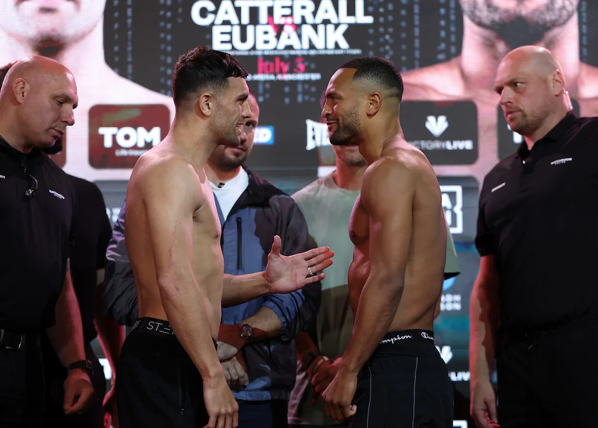 Catterall-Eubank Weigh-In: All Systems Go For Manchester Bout Catterall-Eubank Weigh-In: All Systems Go For Manchester Bout