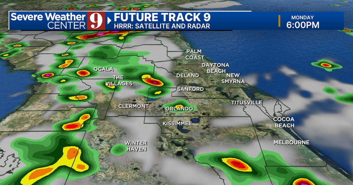Central Florida Rainfall Forecast: Expect Downpours Through Mid-Week Central Florida Rainfall Forecast: Expect Downpours Through Mid-Week