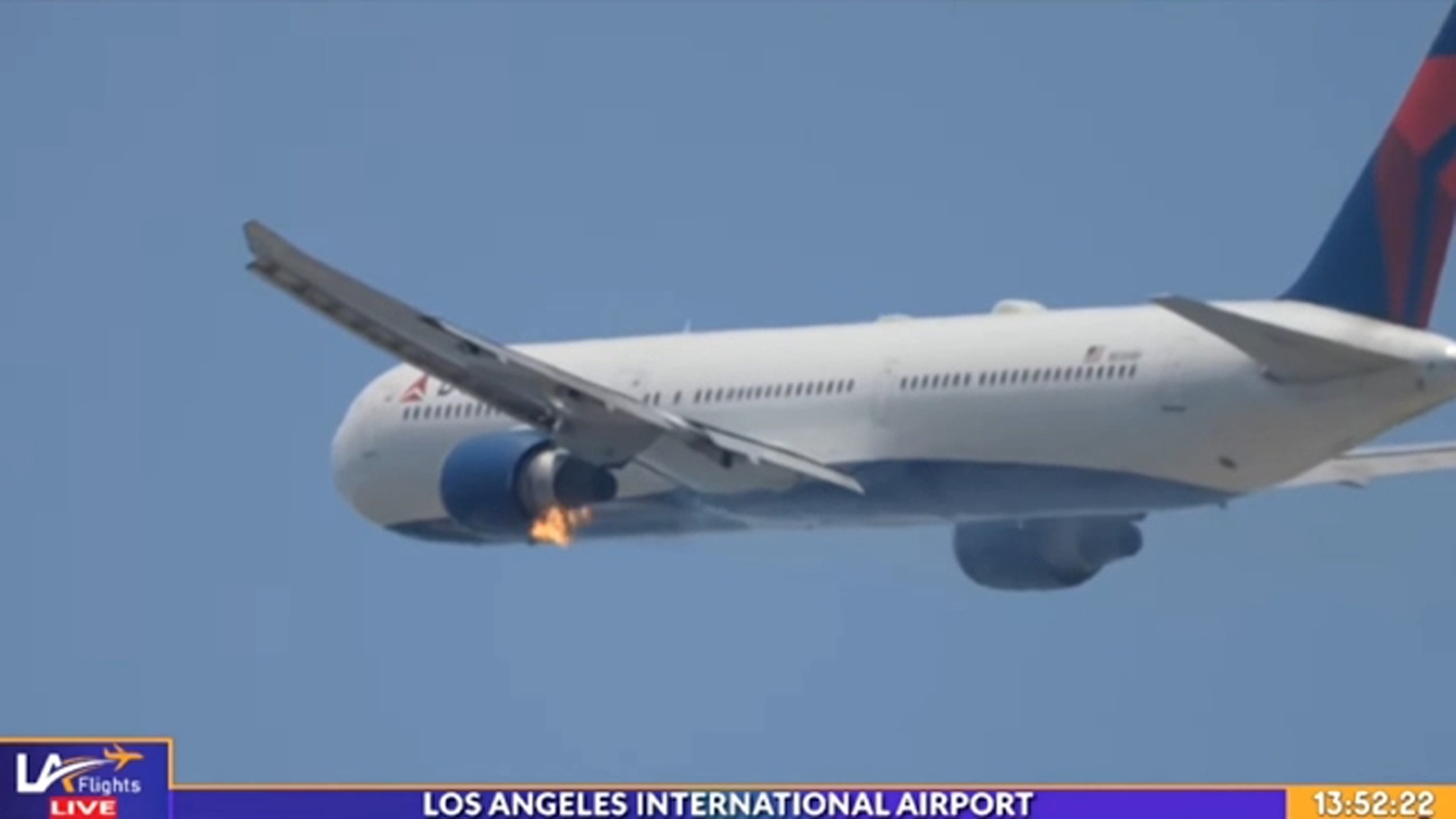 Chaos At LAX: Video Shows Plane Engine In Flames After Takeoff Chaos At LAX: Video Shows Plane Engine In Flames After Takeoff