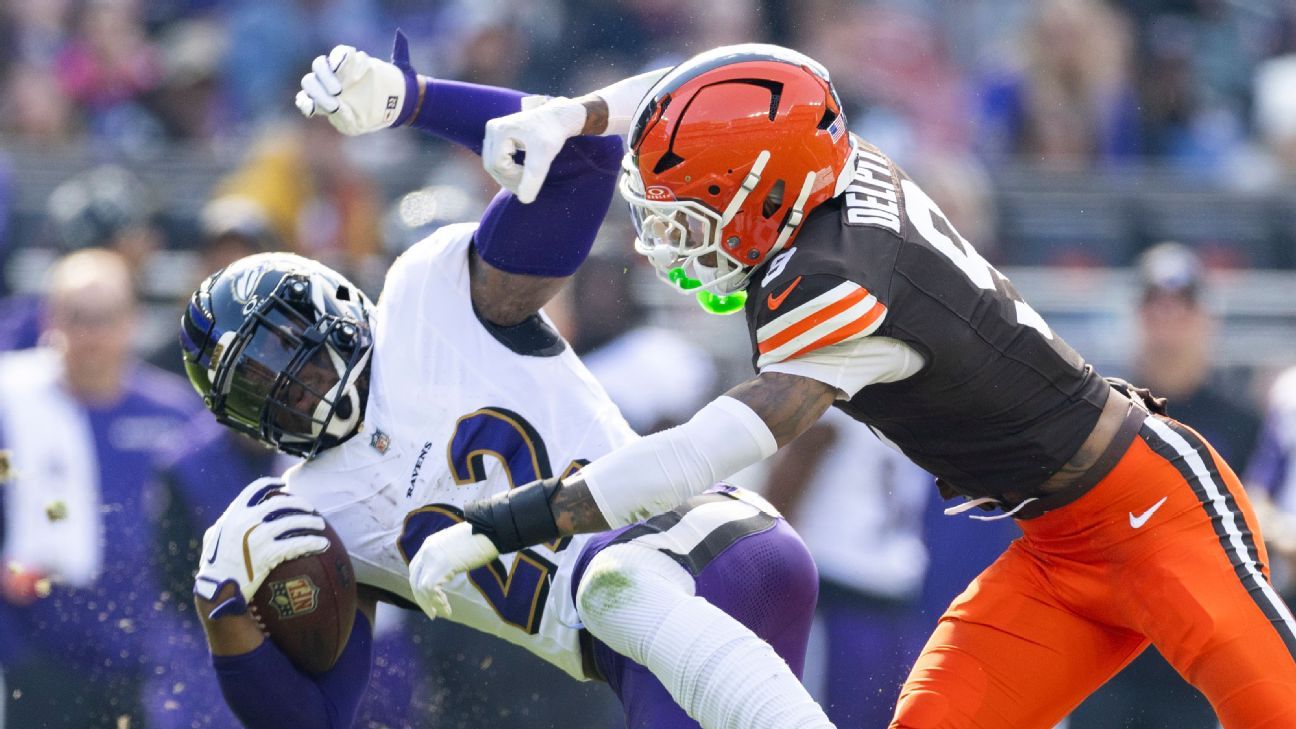 Cleveland Browns' Delpit:  Tackling Derrick Henry 