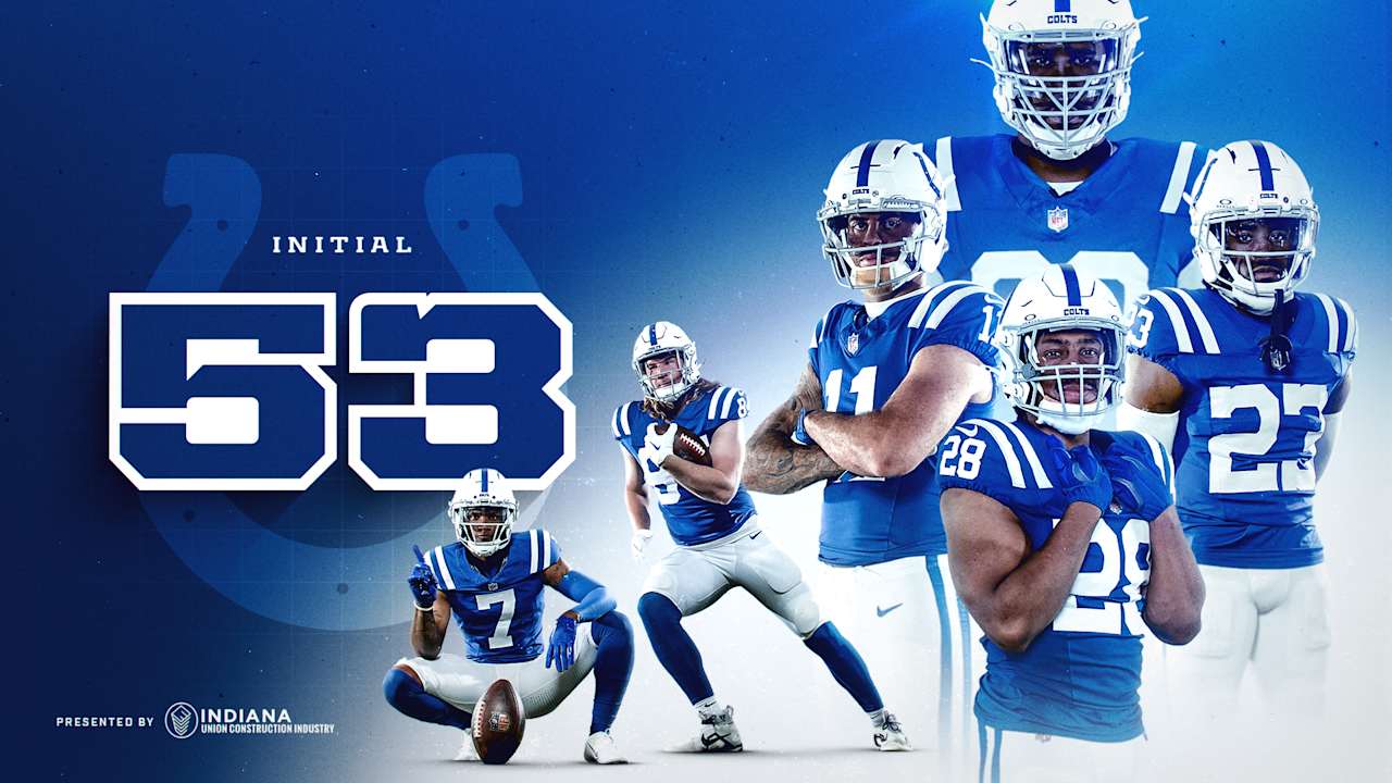Colts Reveal 2025 Initial 53-Man Roster Colts Reveal 2025 Initial 53-Man Roster