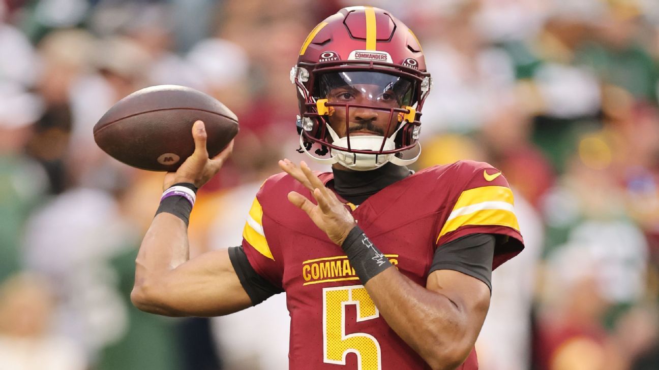 Commanders' Jayden Daniels Suffers Knee Injury; Availability Questionable