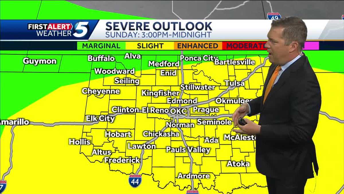 Dangerous Storms Possible In Oklahoma: Monday Weather Forecast Dangerous Storms Possible In Oklahoma: Monday Weather Forecast