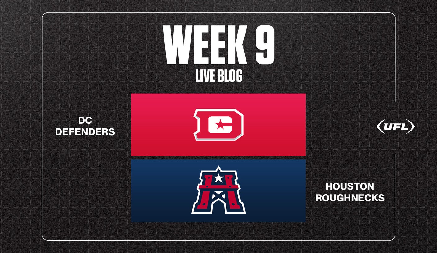 Defenders Vs. Roughnecks: Live Scores And Play-by-Play From UFL Week 9