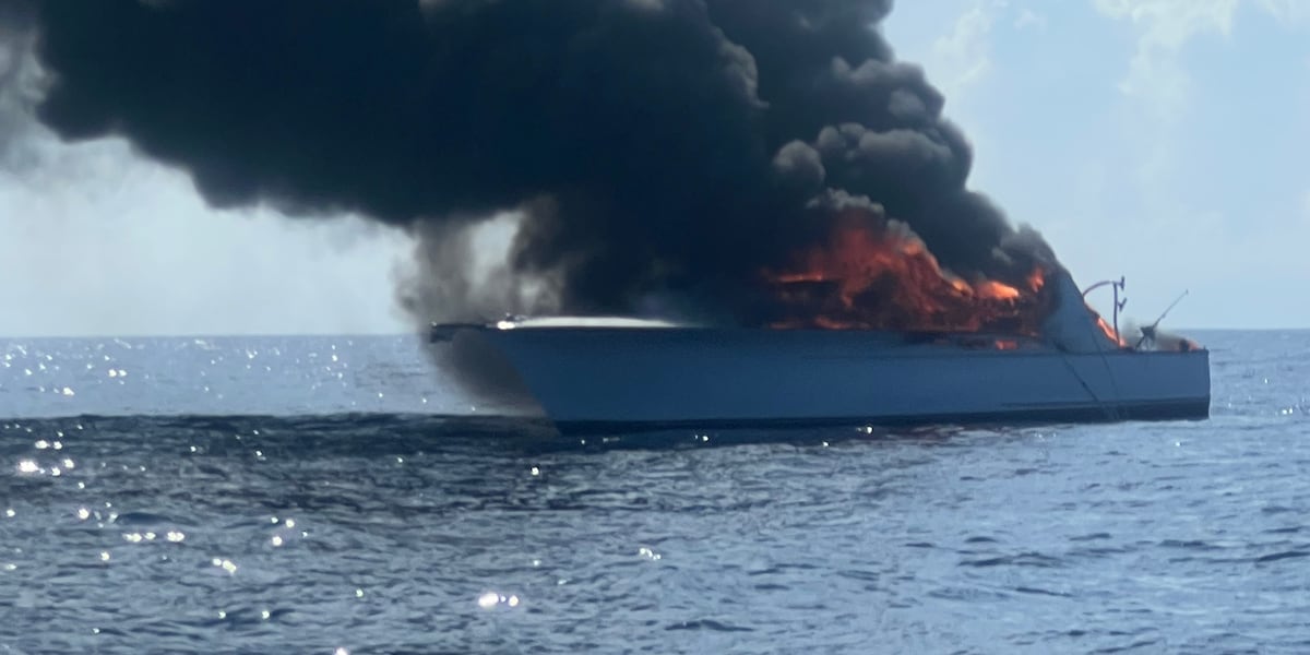 Dramatic Rescue: Five Escape Burning Boat In Big Rock Tournament Dramatic Rescue: Five Escape Burning Boat In Big Rock Tournament