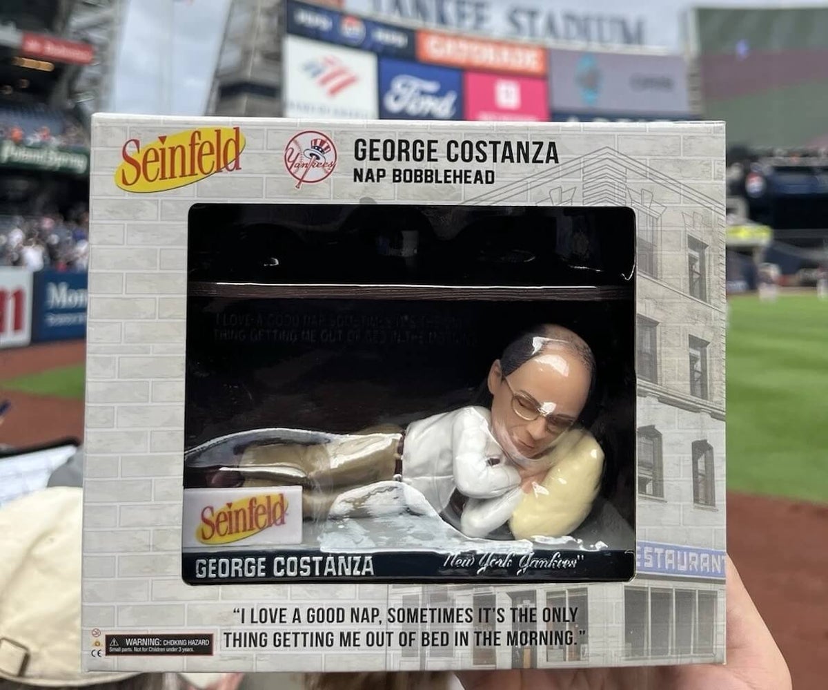 High Demand: George Costanza Bobblehead Causes Long Lines At Yankee Stadium High Demand: George Costanza Bobblehead Causes Long Lines At Yankee Stadium