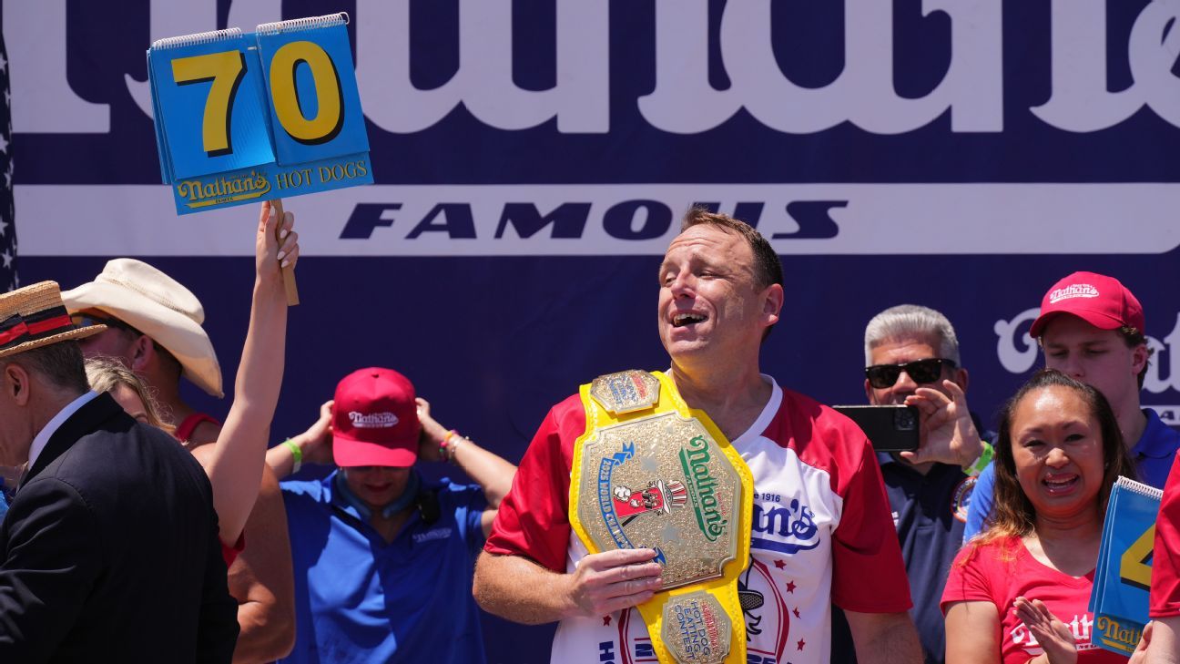 Joey Chestnut's Dominant Victory At The Nathan's Hot Dog Eating Contest Joey Chestnut's Dominant Victory At The Nathan's Hot Dog Eating Contest
