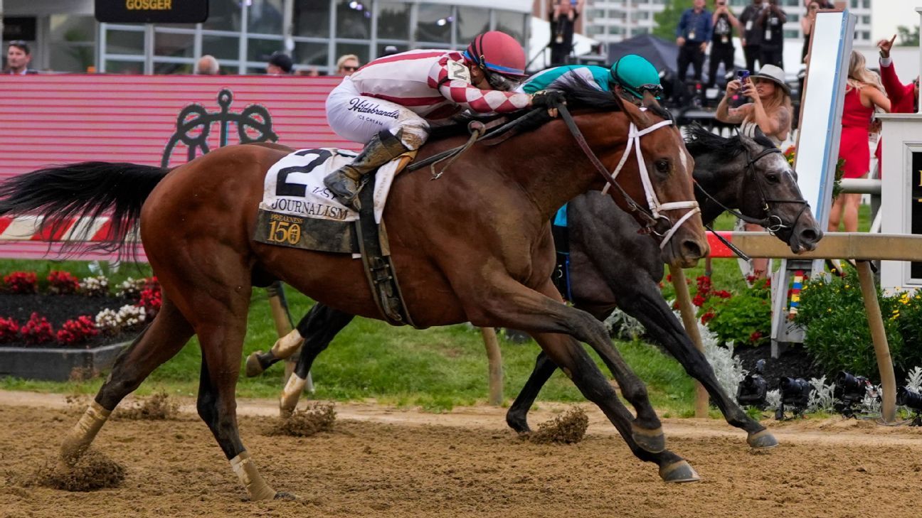 Journalism Rallies To Win Preakness After Strong Derby Showing Journalism Rallies To Win Preakness After Strong Derby Showing