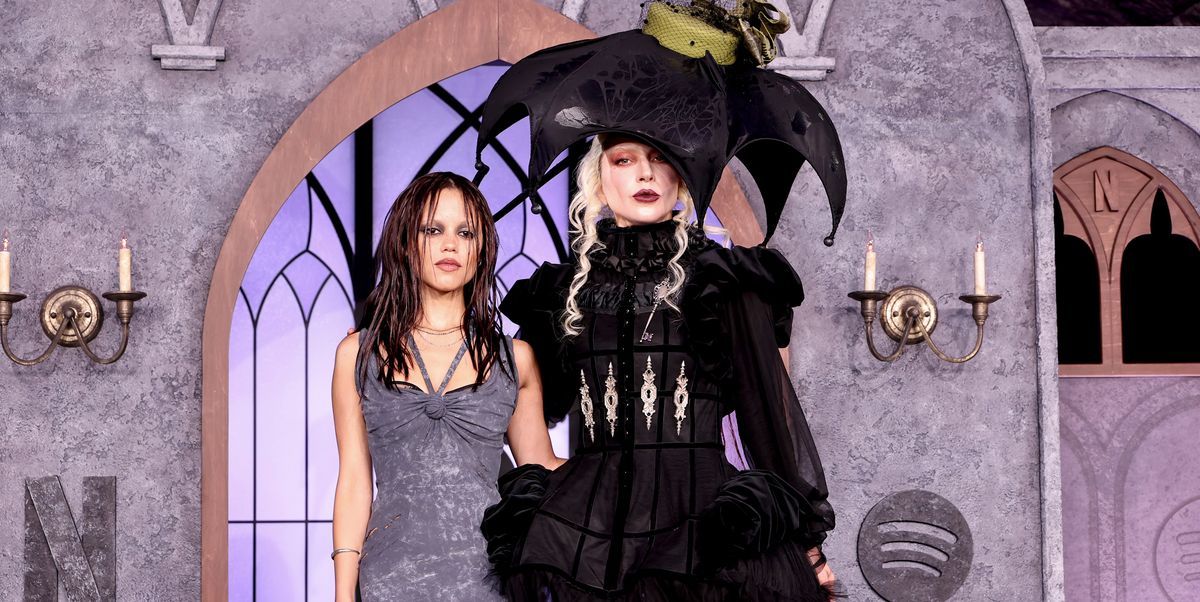 Lady Gaga's Gothic Style Eclipses Jenna Ortega At NYC's 