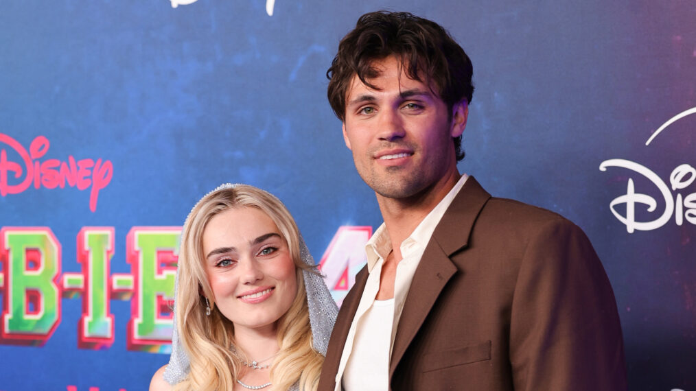Meg Donnelly And Drake Rodger: Sweet Couple Moments At 'Zombies 4' Premiere Meg Donnelly And Drake Rodger: Sweet Couple Moments At 'Zombies 4' Premiere