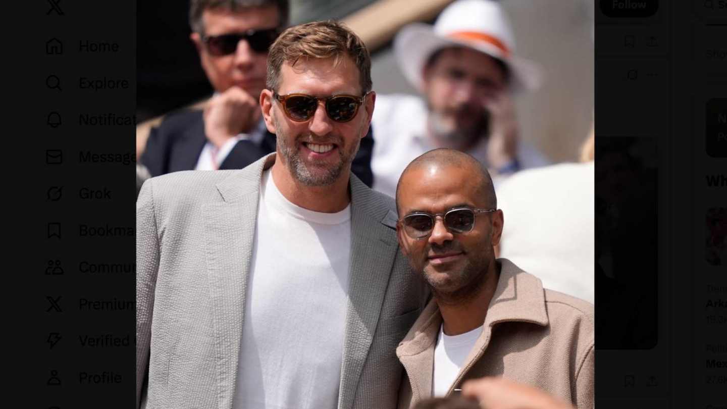 Odell Beckham Jr. And Dirk Nowitzki Spotted At The French Open Final Odell Beckham Jr. And Dirk Nowitzki Spotted At The French Open Final