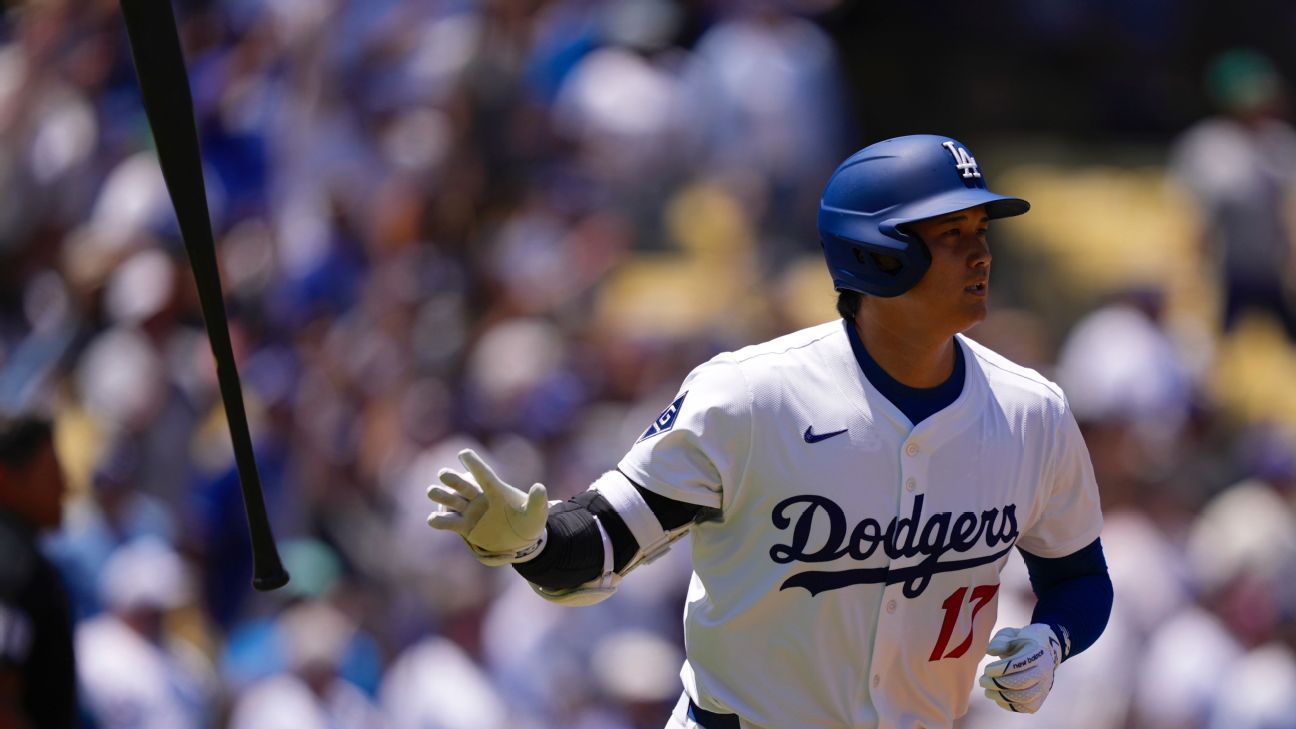Ohtani Extends Homer Streak To Five Games, Matching Dodgers Record Ohtani Extends Homer Streak To Five Games, Matching Dodgers Record