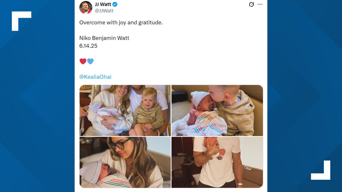 Overwhelmed With Joy: JJ And Kealia Watt Announce The Arrival Of Their Son Overwhelmed With Joy: JJ And Kealia Watt Announce The Arrival Of Their Son