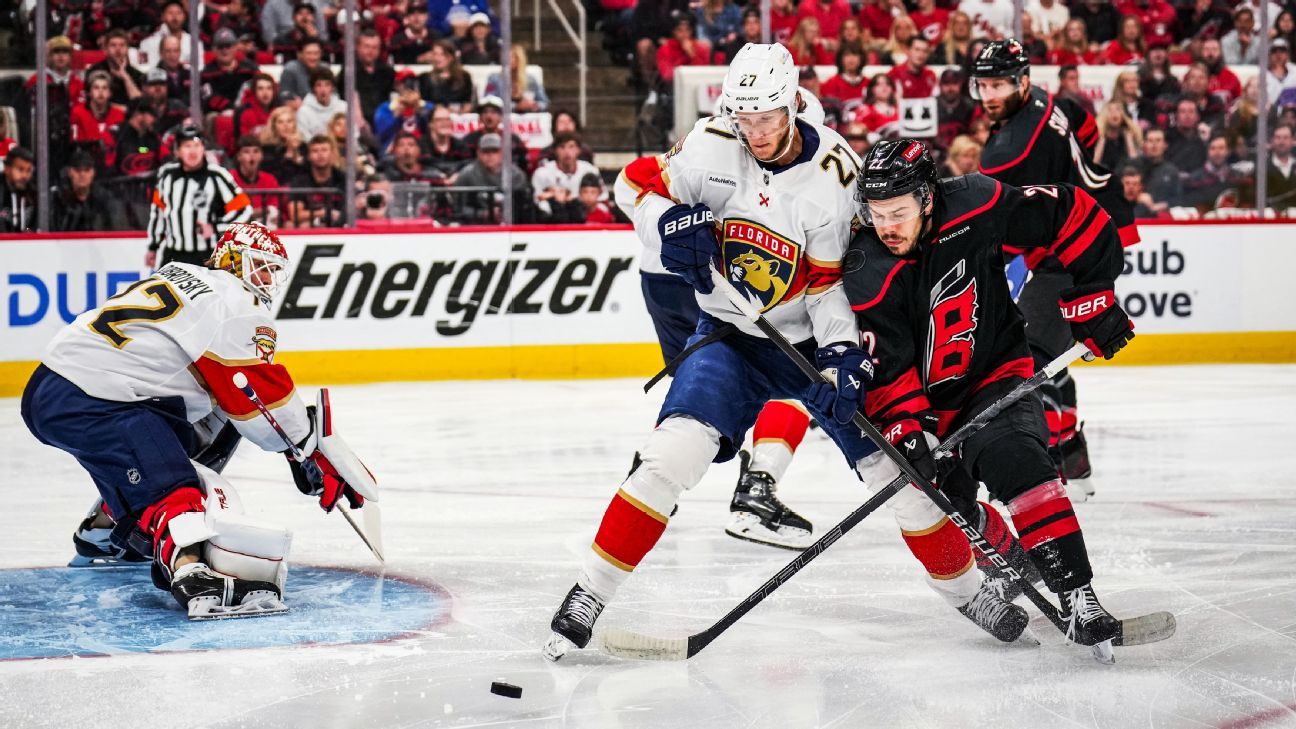 Panthers' Strong Showing Secures Game 1 Win Against Hurricanes Panthers' Strong Showing Secures Game 1 Win Against Hurricanes