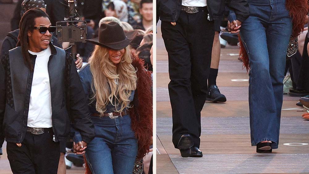 Power Couple: Beyoncé & Jay-Z In Western Chic At Louis Vuitton Paris Show Power Couple: Beyoncé & Jay-Z In Western Chic At Louis Vuitton Paris Show