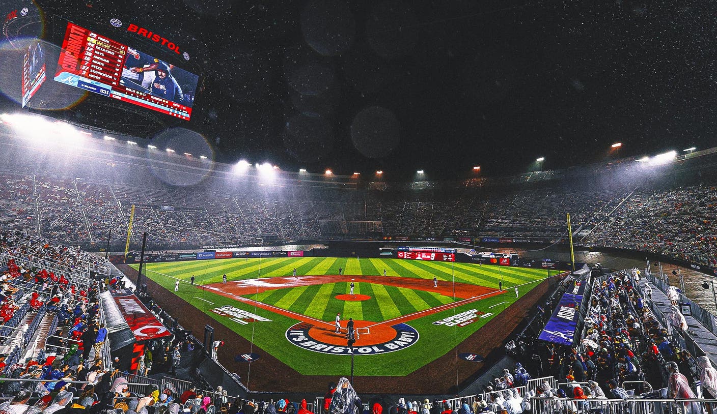 Rain Delays MLB Speedway Classic At Bristol; Race Resumes Sunday