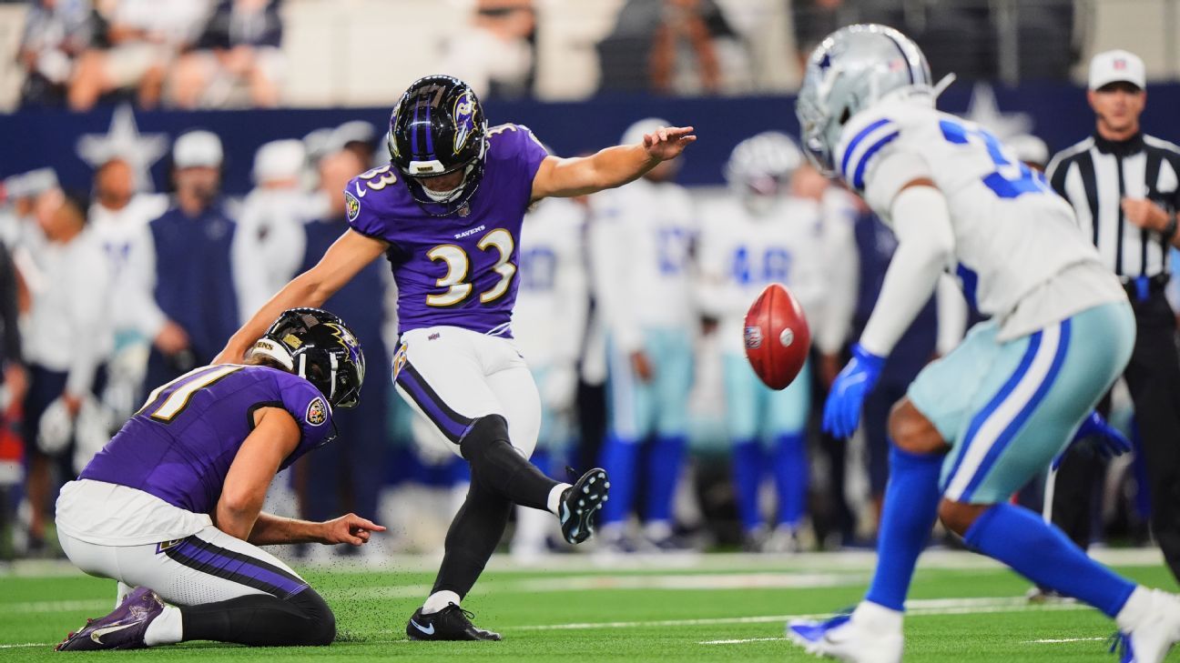 Ravens' Huntley Earns Starting Kicker Spot With Stellar Field Goal Display Ravens' Huntley Earns Starting Kicker Spot With Stellar Field Goal Display