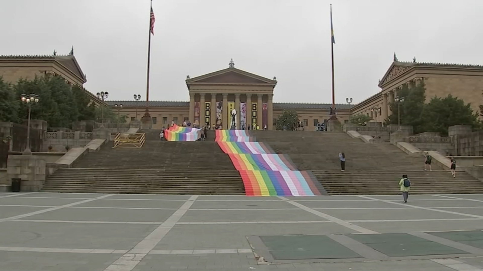 Record-Breaking Flag Marks Start Of Philadelphia's Pride Month Events Record-Breaking Flag Marks Start Of Philadelphia's Pride Month Events