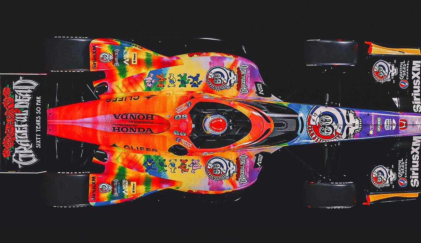 Rosenqvist's IndyCar Gets A Psychedelic Makeover: The Grateful Dead Livery