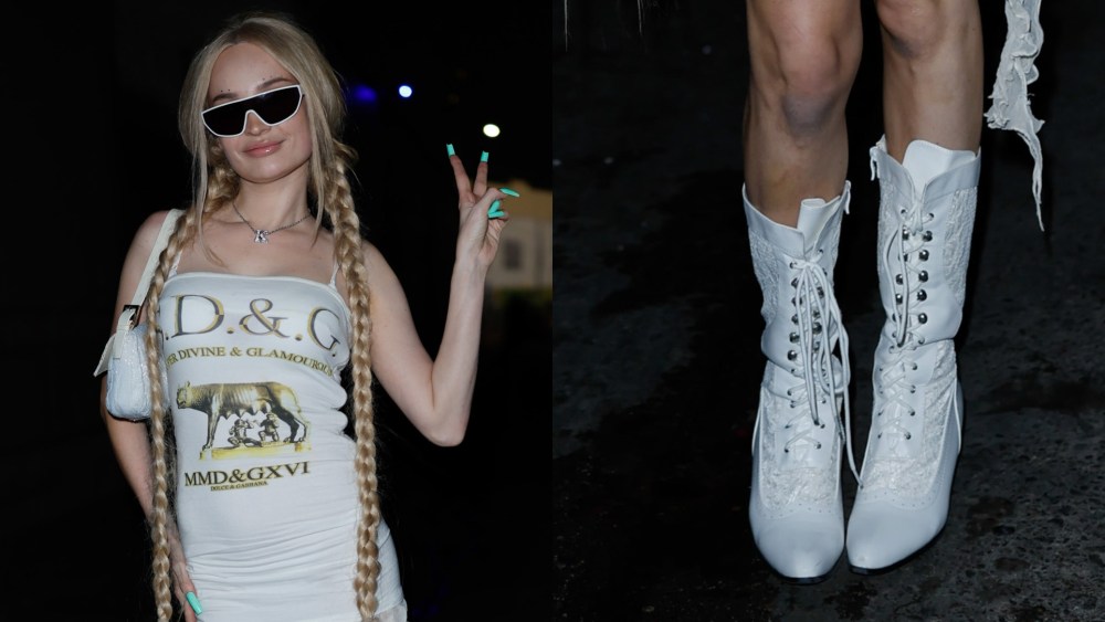 Singer Kim Petras Channels Victorian Style In Dolce & Gabbana Ensemble