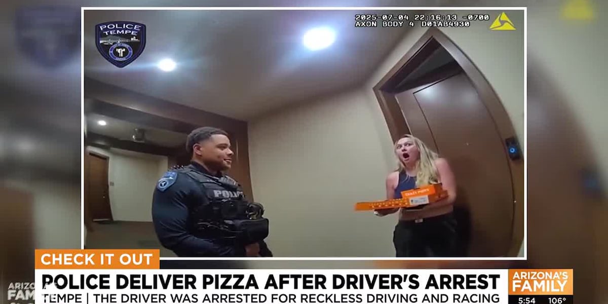 Tempe Police Department's Unique Delivery: Arrest And Pizza Service Tempe Police Department's Unique Delivery: Arrest And Pizza Service