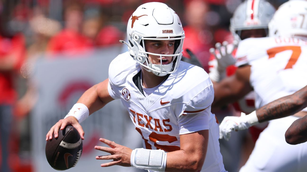 Texas QB Arch Manning Faces Reality Check In First Game Texas QB Arch Manning Faces Reality Check In First Game