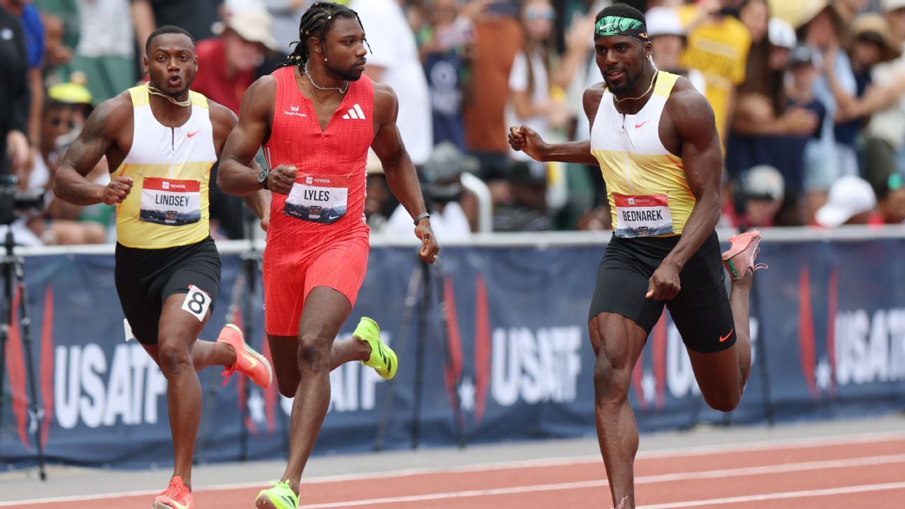 US Track Nationals 200m: Lyles' Win Overshadowed By Bednarek's Shove US Track Nationals 200m: Lyles' Win Overshadowed By Bednarek's Shove