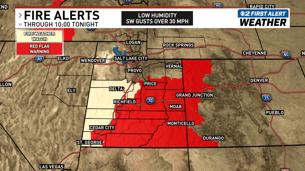 Utah Weather Alert: Thunderstorm Potential And Elevated Fire Risk Utah Weather Alert: Thunderstorm Potential And Elevated Fire Risk